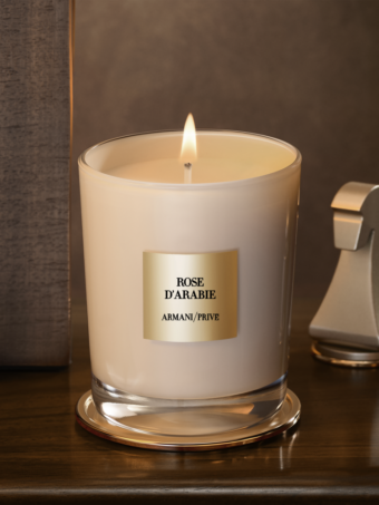 Bougie Parfumée-ARMANI Privé-Rose D&rsquo;Arabie-180gr