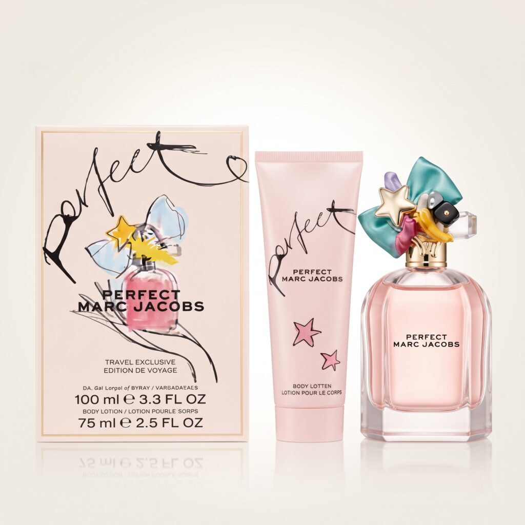 Coffret Marc Jacobs-Perfect Travel Exclusive-Eau de Parfum-100ml + Body lotion-75ml (2 pièces)