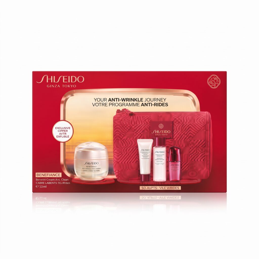 Coffret Shiseido-Anti-Rides Benefiance-50ml-(5 pièces)