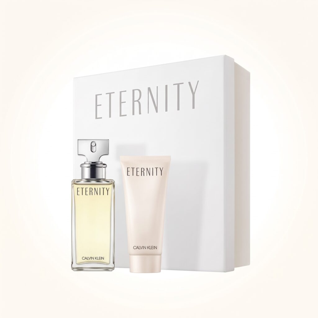 Coffret Calvin Klein-Eternity For Women-Eau de Parfum-100ml + Body Lotion-100ml (2 pièces)