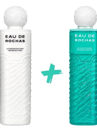 Eau de Rochas-(Lait+Gel douche) pour le Corps-500mlX2