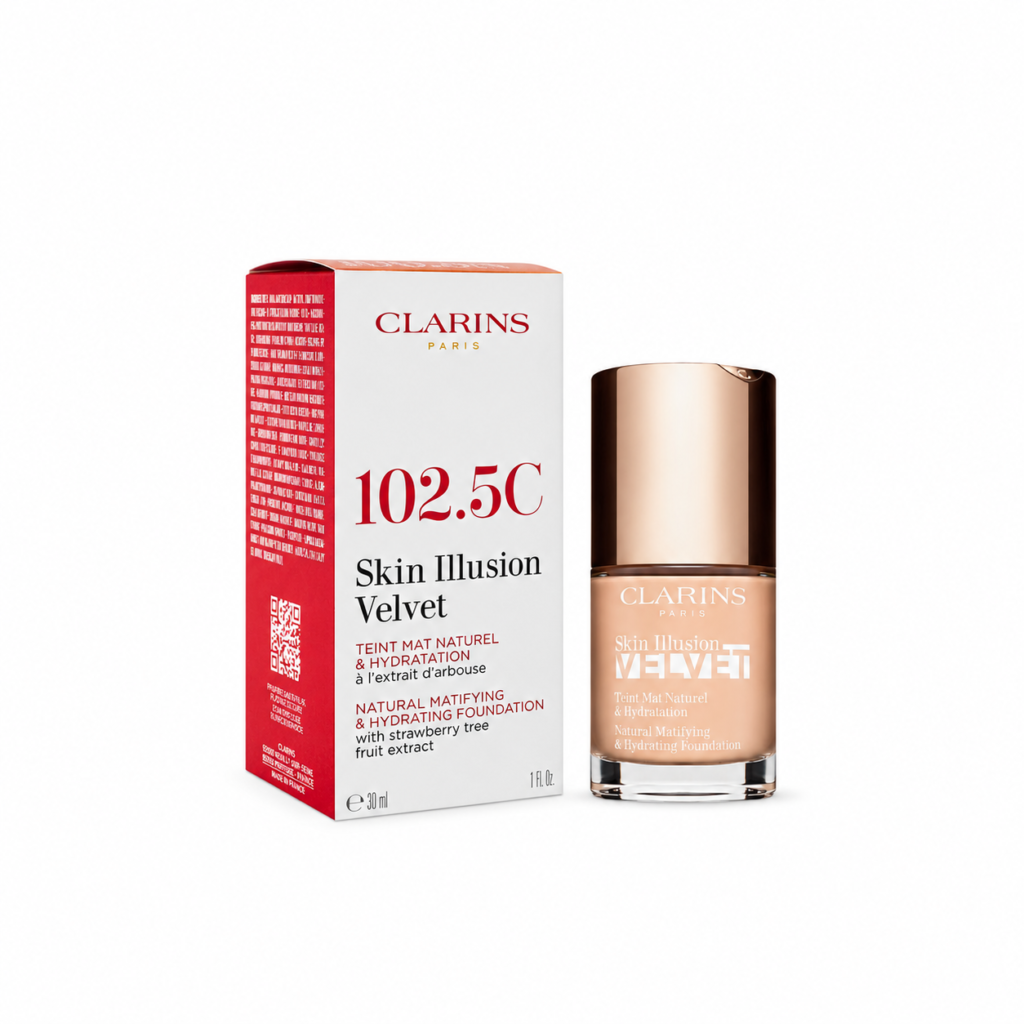 Clarins-Skin Illusion Velvet Natural Mattifying & Hydrating Foundation 102.5C-30ml