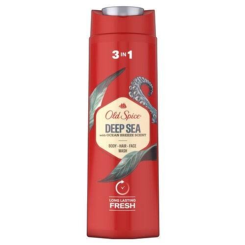 Old Spice Gel douche & Shampoing 3 en 1 pour hommes -Deep Sea - 250 ml