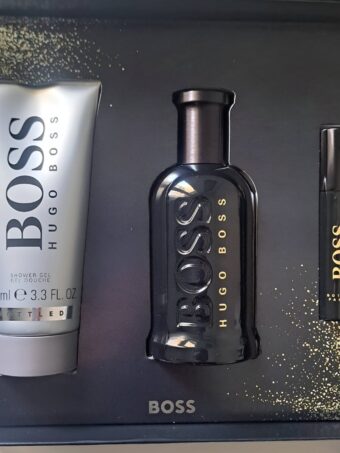COFFRET-Hugo Boss-BOTTLED PARFUM-100ml+Gel Douche 100ml-(03 Pieces)