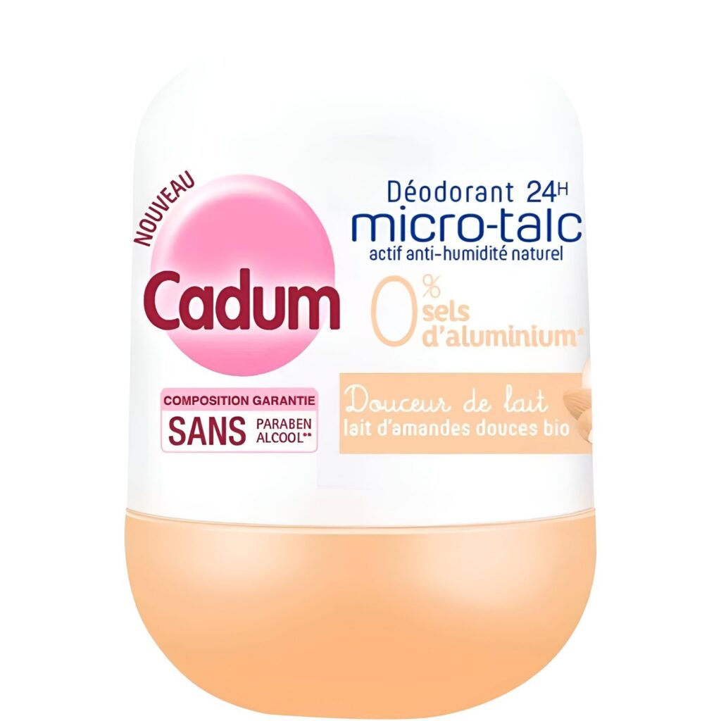 Déodorant-CADUM-déodorant-24H-Micro-Talc-actif anti-humidité naturel-50ml