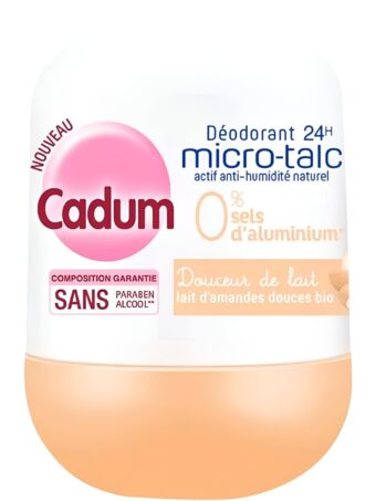 Déodorant-CADUM-déodorant-24H-Micro-Talc-actif anti-humidité naturel-50ml