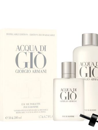 REFILLABLE EDITION-Giorgio Armani-Acqua di Gio-Eau de Toilette-200ml+50ml
