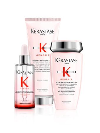 Coffret Kerastase-Genesis-Fondant Renforçateur-200ml + Bain Hydra-Fortifiant-250ml + Sérum Anti-Chute-90ml  (3 pièces)