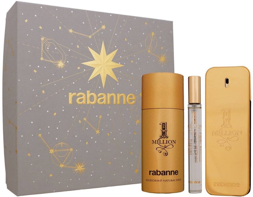 Coffret Rabanne-1 Million Elixir-Parfum Intense-100ml + Déodorant-150ml + Eau de Toilette-10ml (3 pièces)