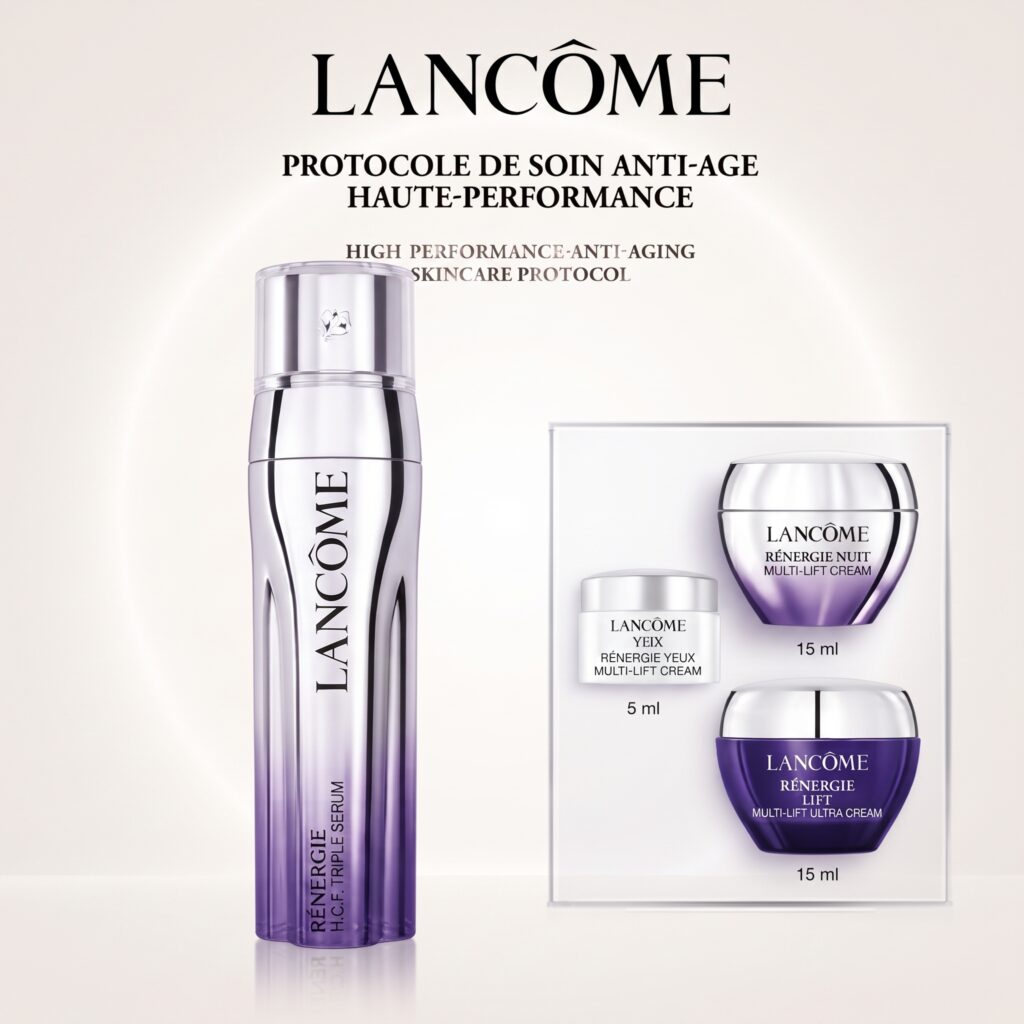 Coffret Lancôme-Rénergie-Triple Sérum-50ml+(4 pièces)