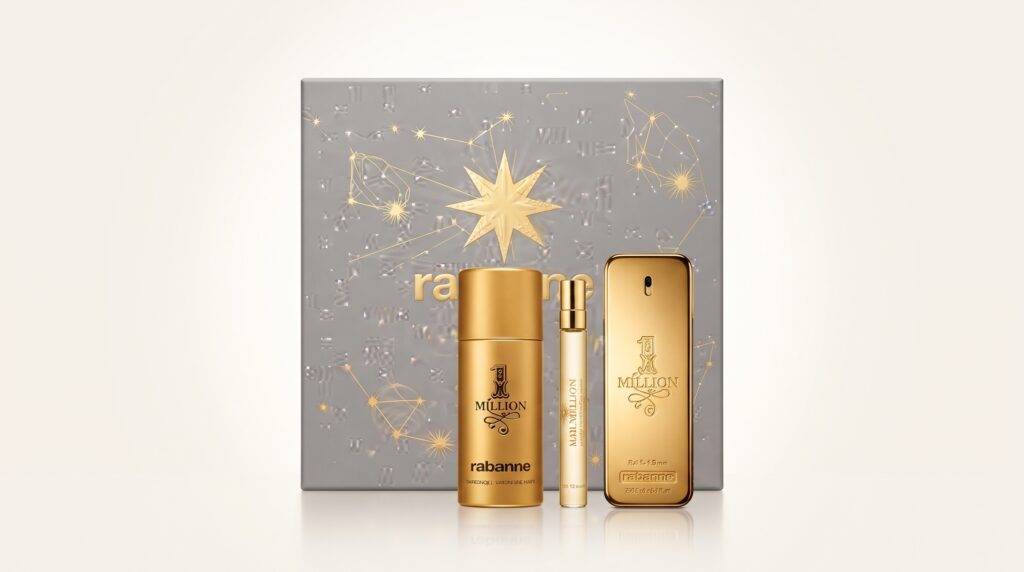 Coffret Rabanne-1 Million Elixir-Parfum Intense-100ml + Déodorant-150ml + Eau de Toilette-10ml (3 pièces)